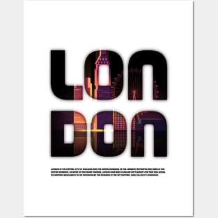 London Cityscape Posters and Art
